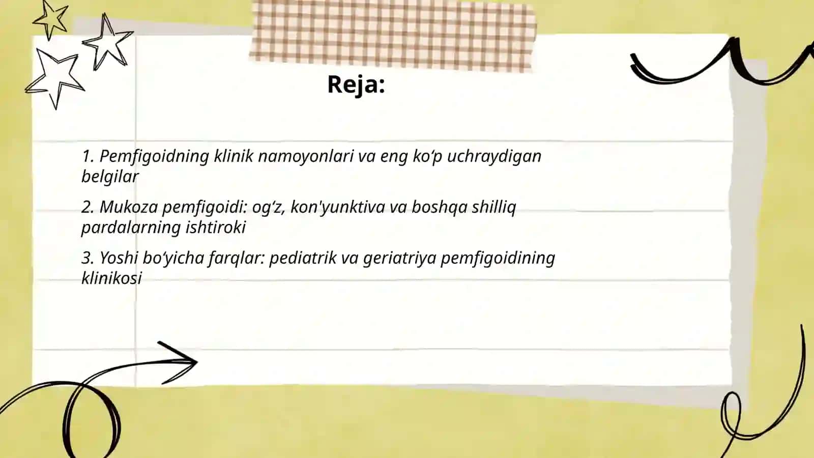 Pemfigoid. Klinikasi, tashxisi, davolash 2
