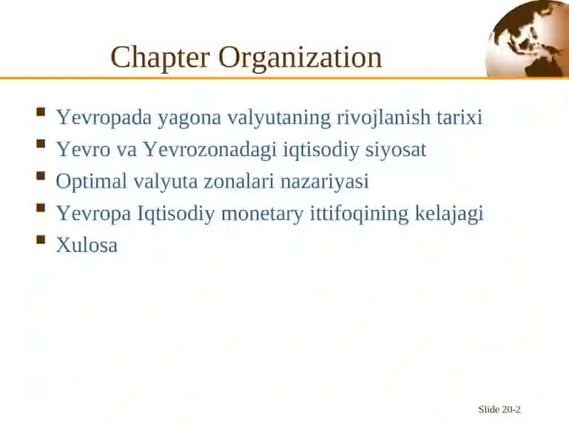 Optimal valyuta zonalari: Yevropa tajribasi 2