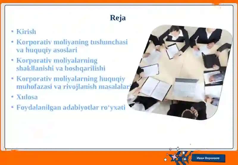 Korporativ moliylari 2