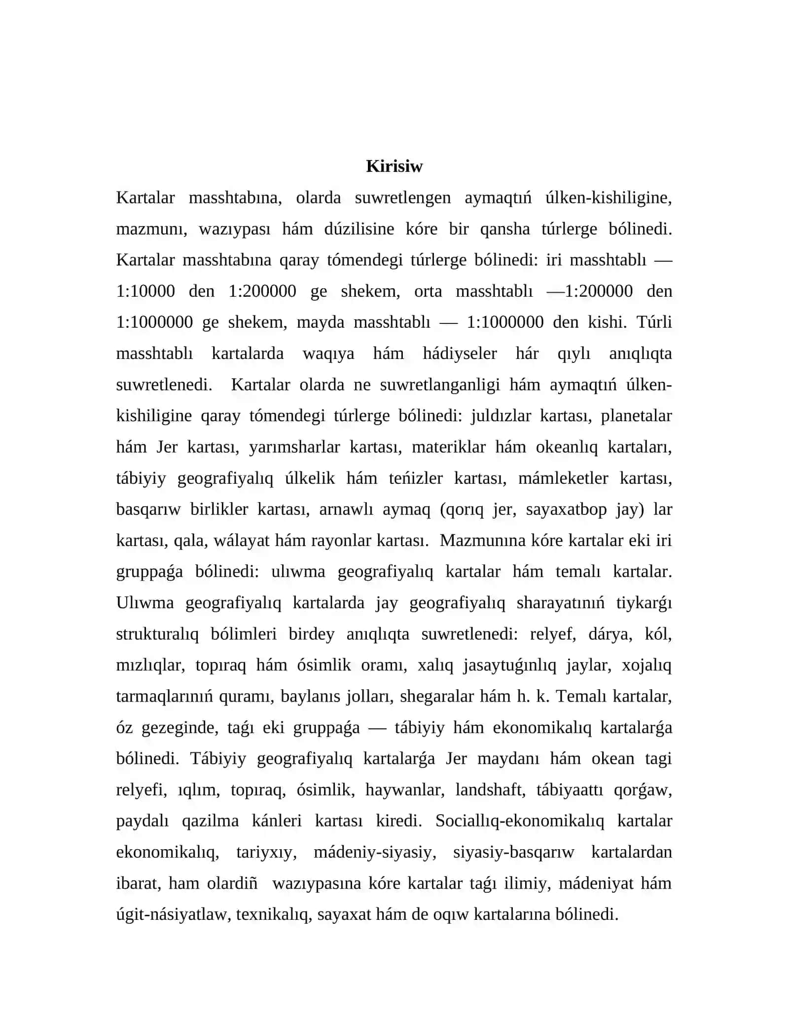 Kartalardiñ túrleri 2