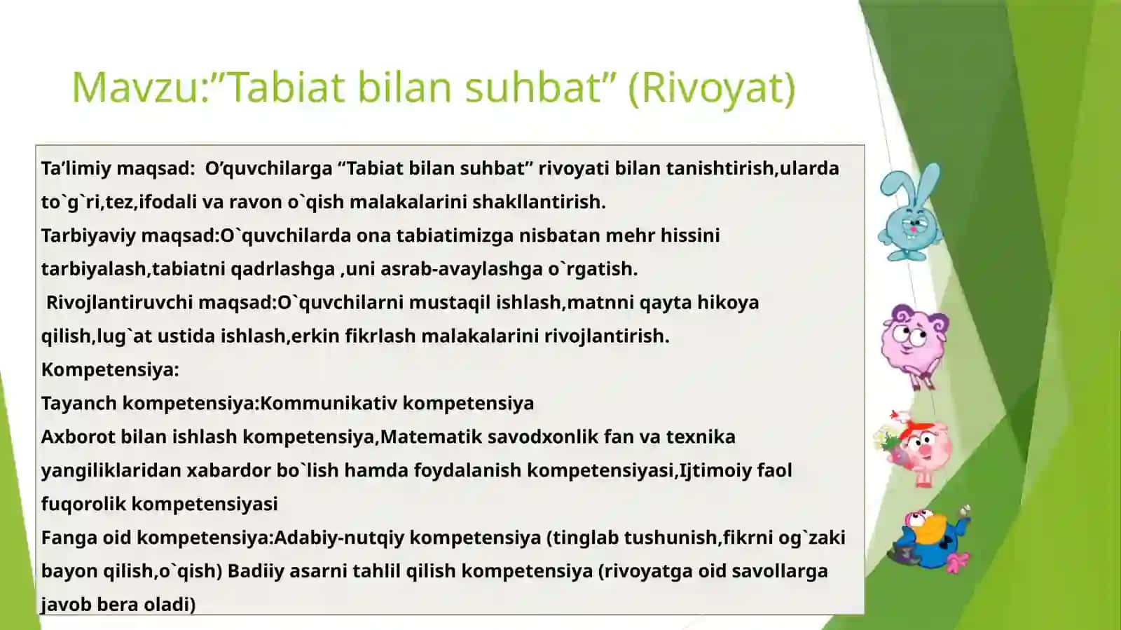 Tabiat bilan suhbat - Rivoyat 2