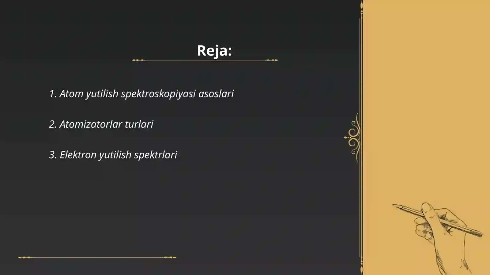 Atom yutilish spektroskopiyasi. Atomizatorlar 2