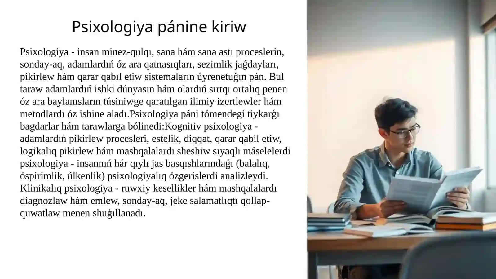Psixologiya pánine kiriw 2