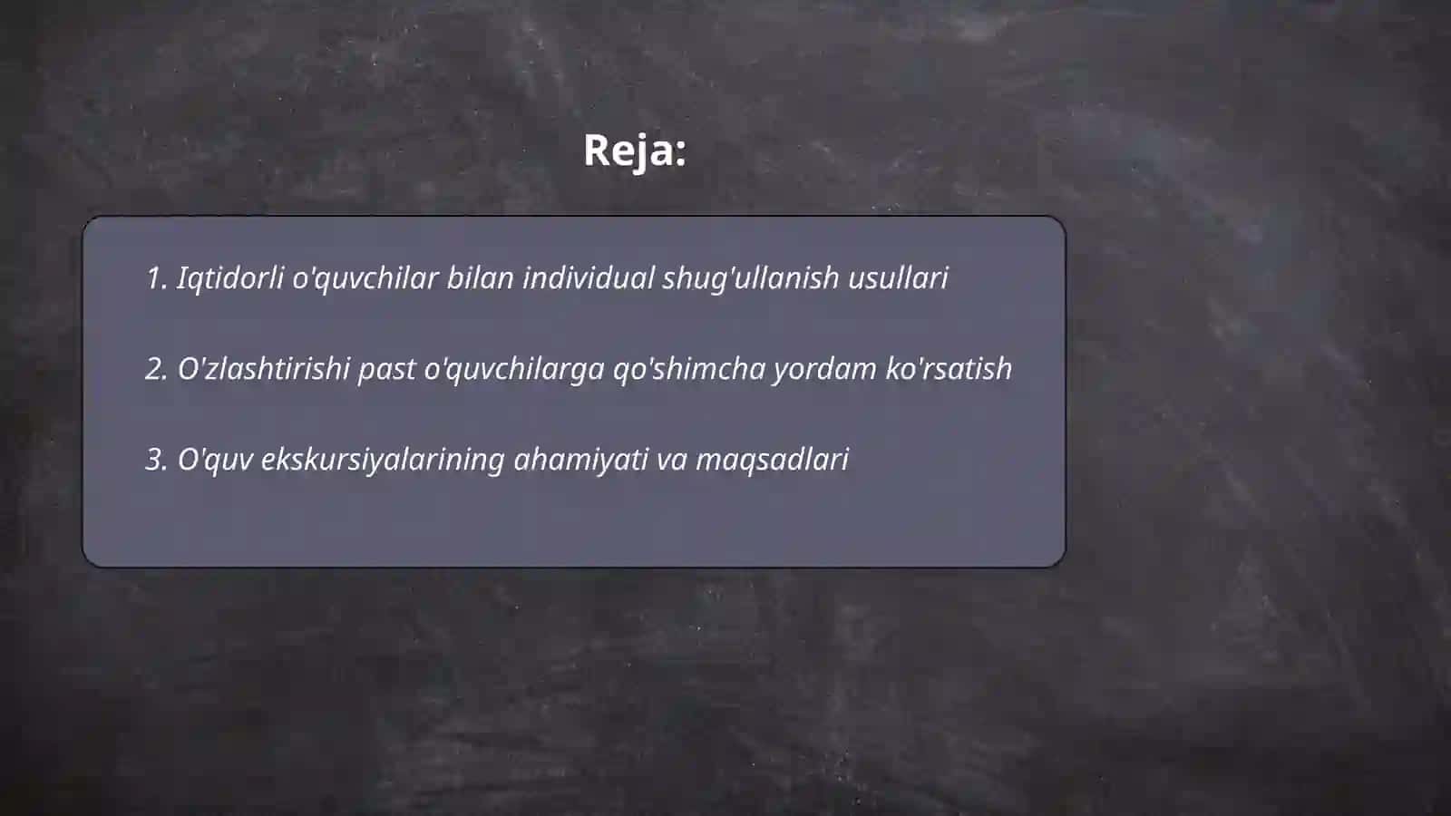 Geografiya oʻqitish metodikasi 2