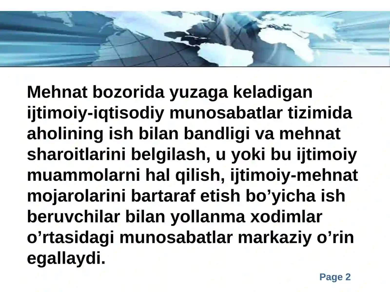 Xalqaro mehnat taqsimoti toʻgʻrisida gʻoyalar 2