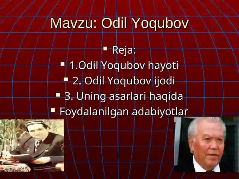 Odil Yoqubov 2