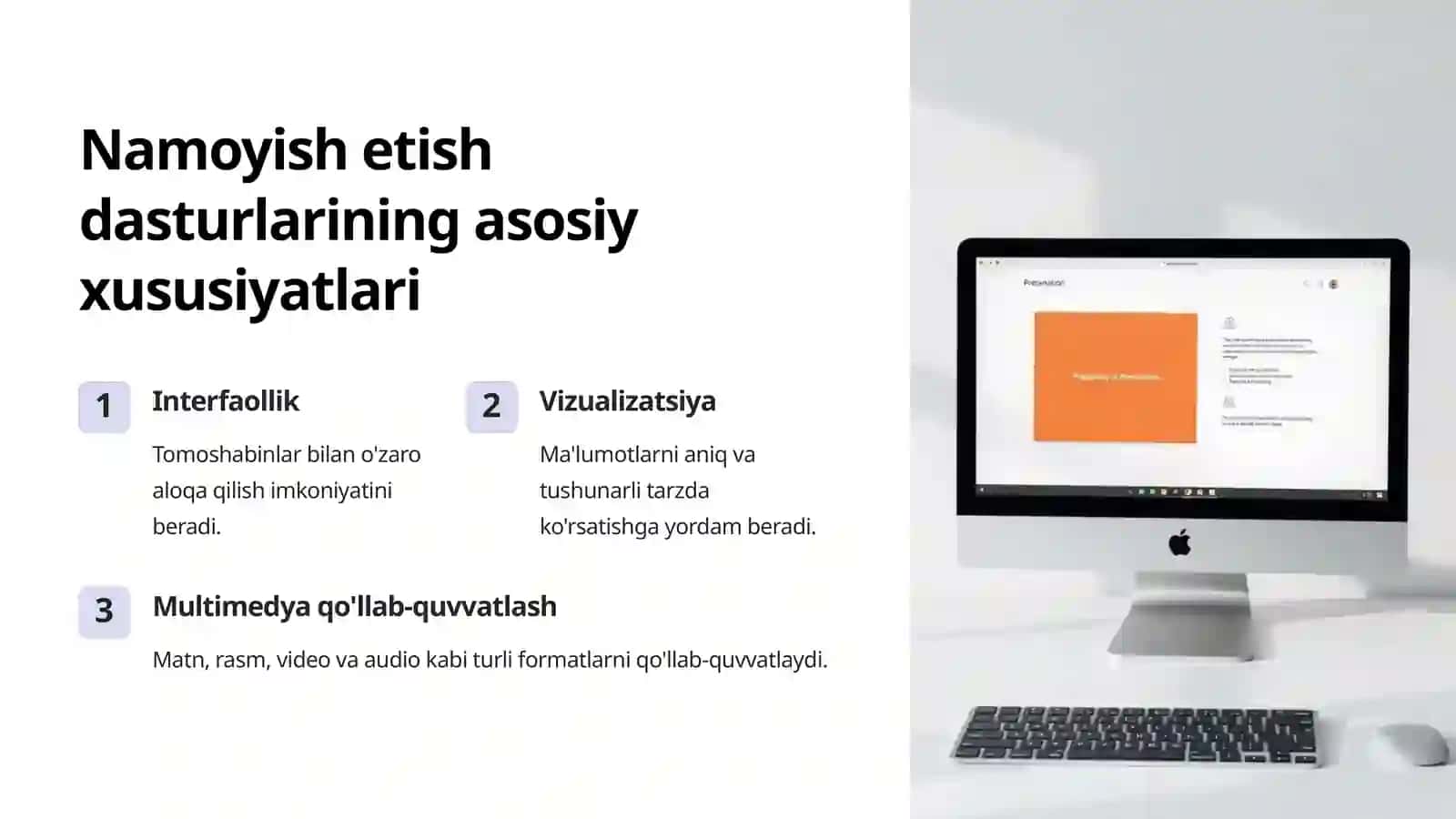 Namoyish etish va tahrirlash dasturlari 2