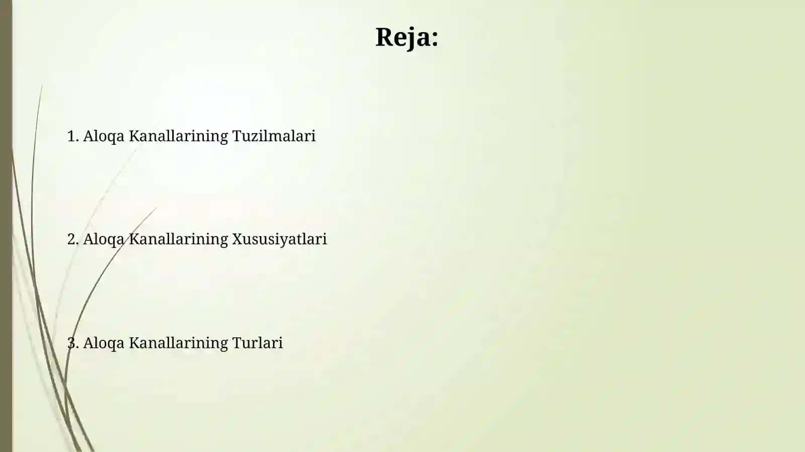 Aloqa Kanallarining Turlari 2