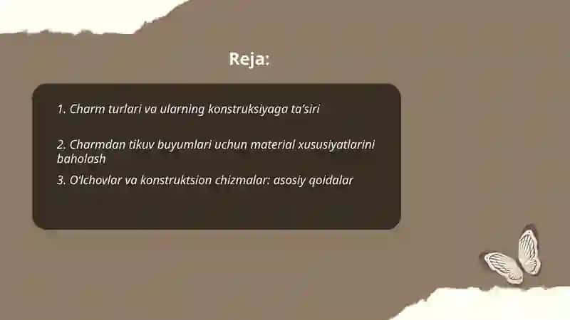 Charimdan tikuv buyumlarini konstruksiyalash 2