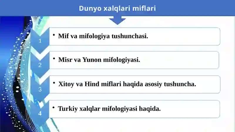 Miflar va mifologiya 2