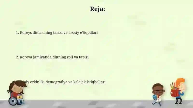Koreya dini va eʼtiqodi davletova 2