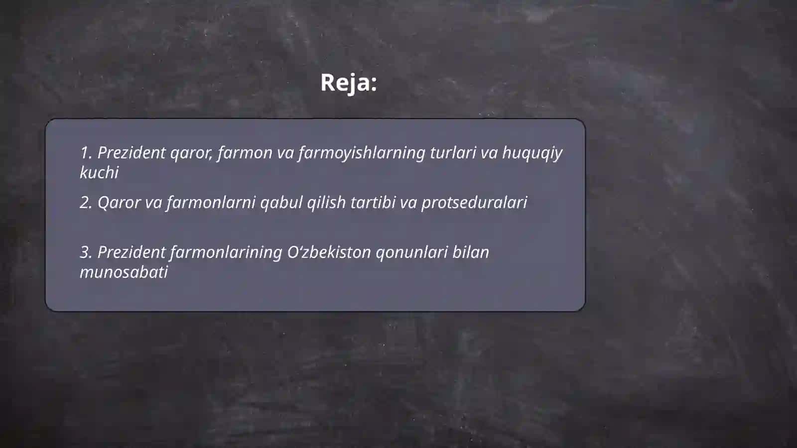 Prezident qaror, farmon, farmoyishlar 2