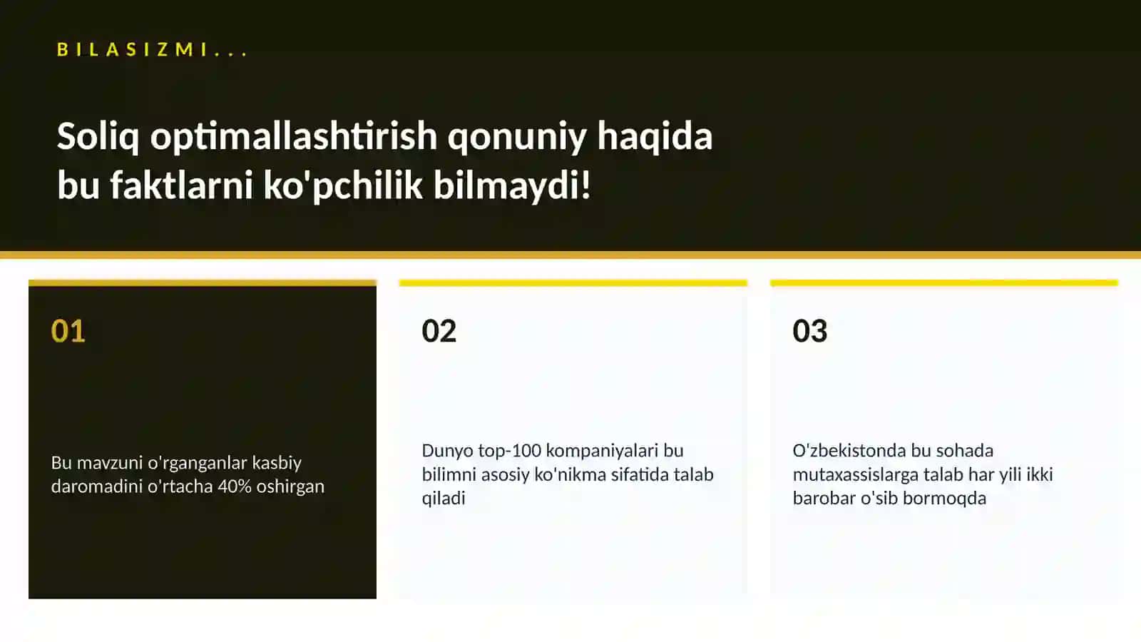 Soliq optimallashtirish qonuniy 2