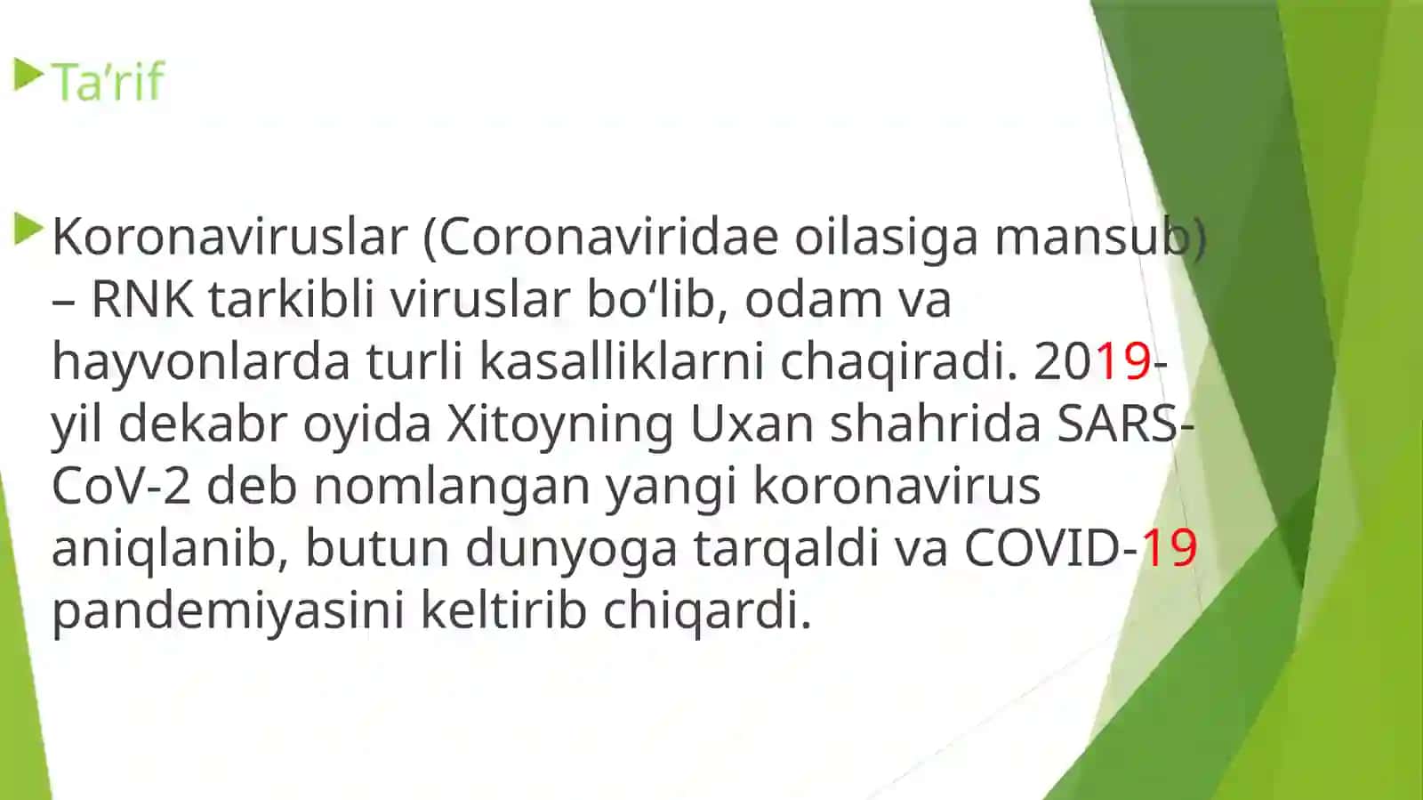KoronavirusGripp O`RVI 2