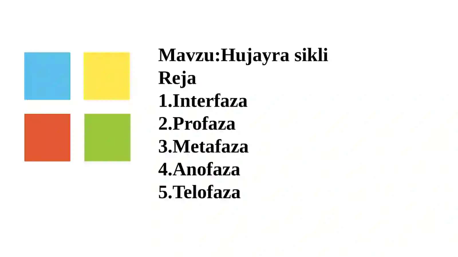 Hujayra sikli 2