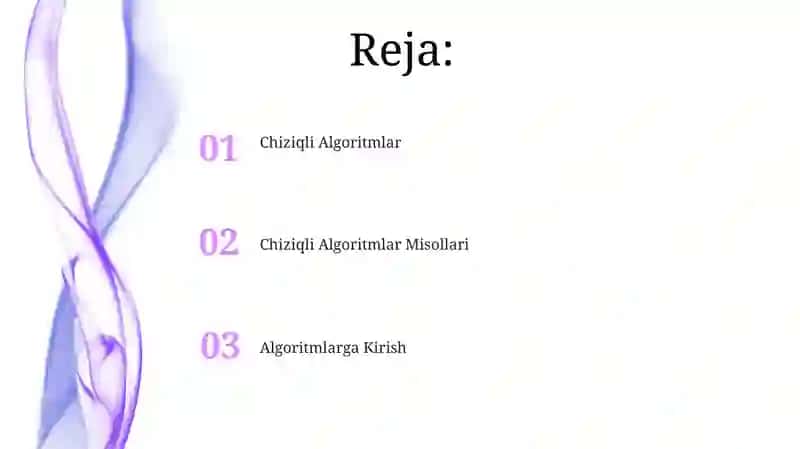 Chiziqli Algoritmlar 2