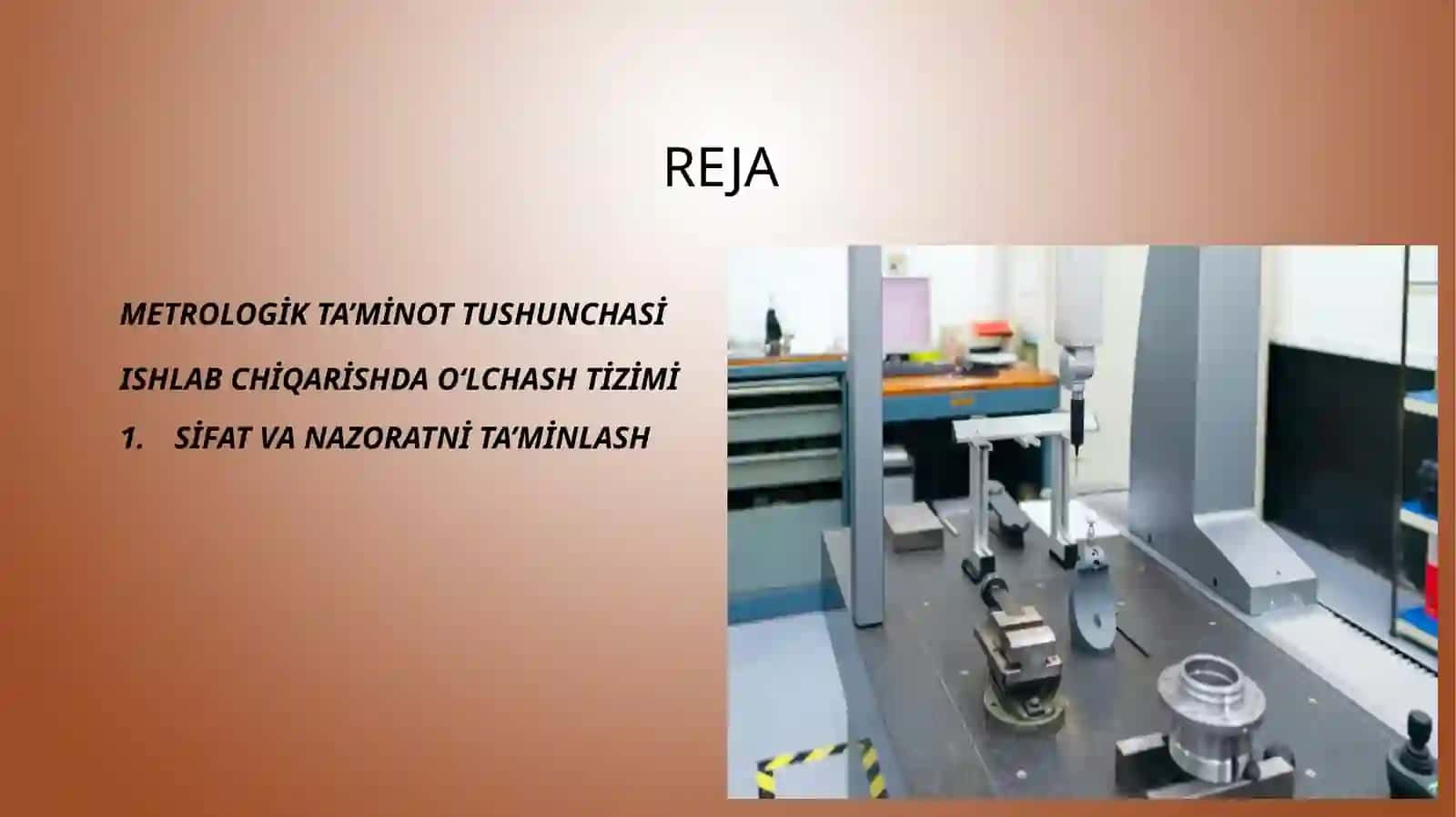 Ishlabchiqarishning metrologik ta'minoti 2