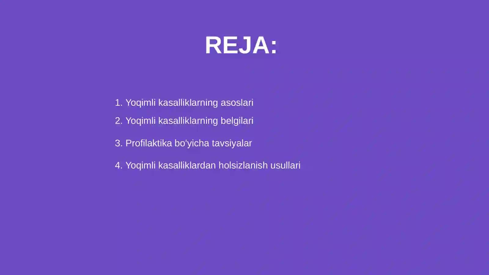 Yoqimli kasalliklar va uzlaring profilaktikasi 2