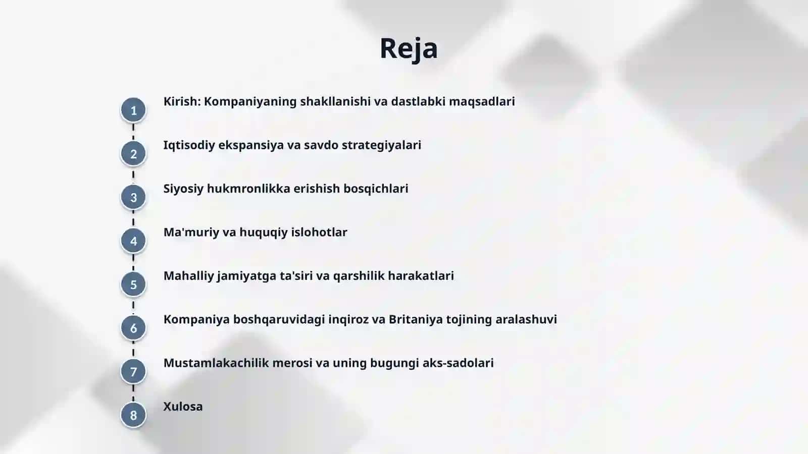 Ost indiya kompaniyasining Hindistonga mustamlakichilik siyosati 2