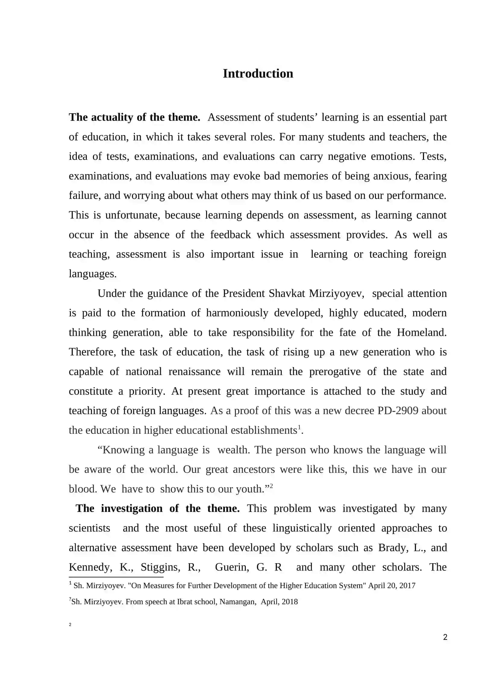 Types of testing and assessment in evaluating the ESP students 2