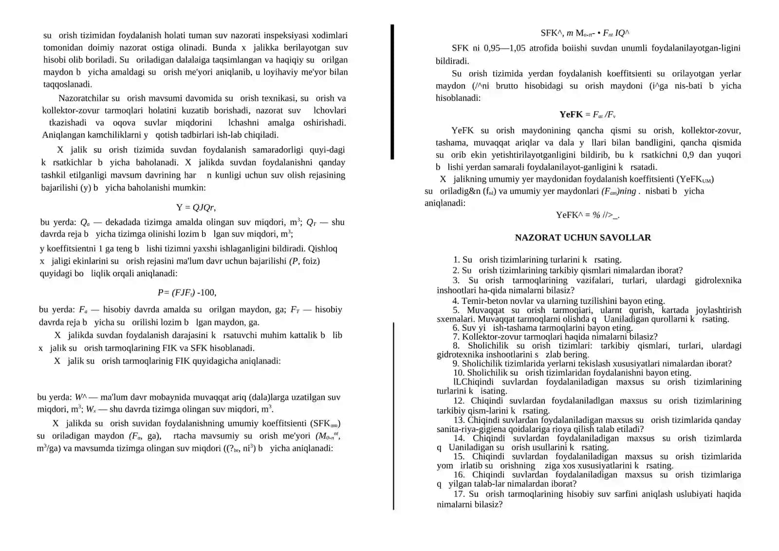 Joriy tekislash 2