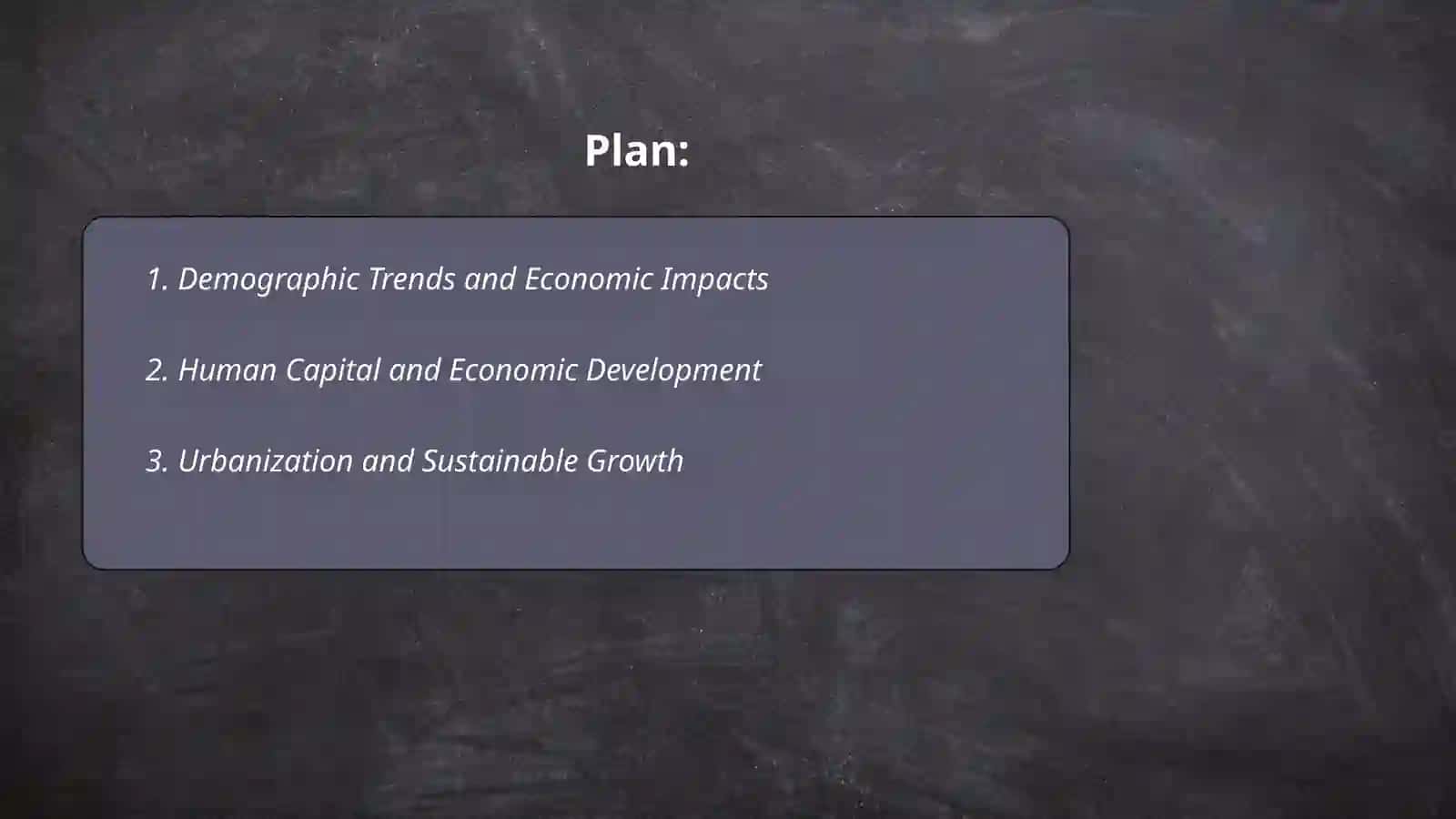 Population and sources of sustainable economic growth 2