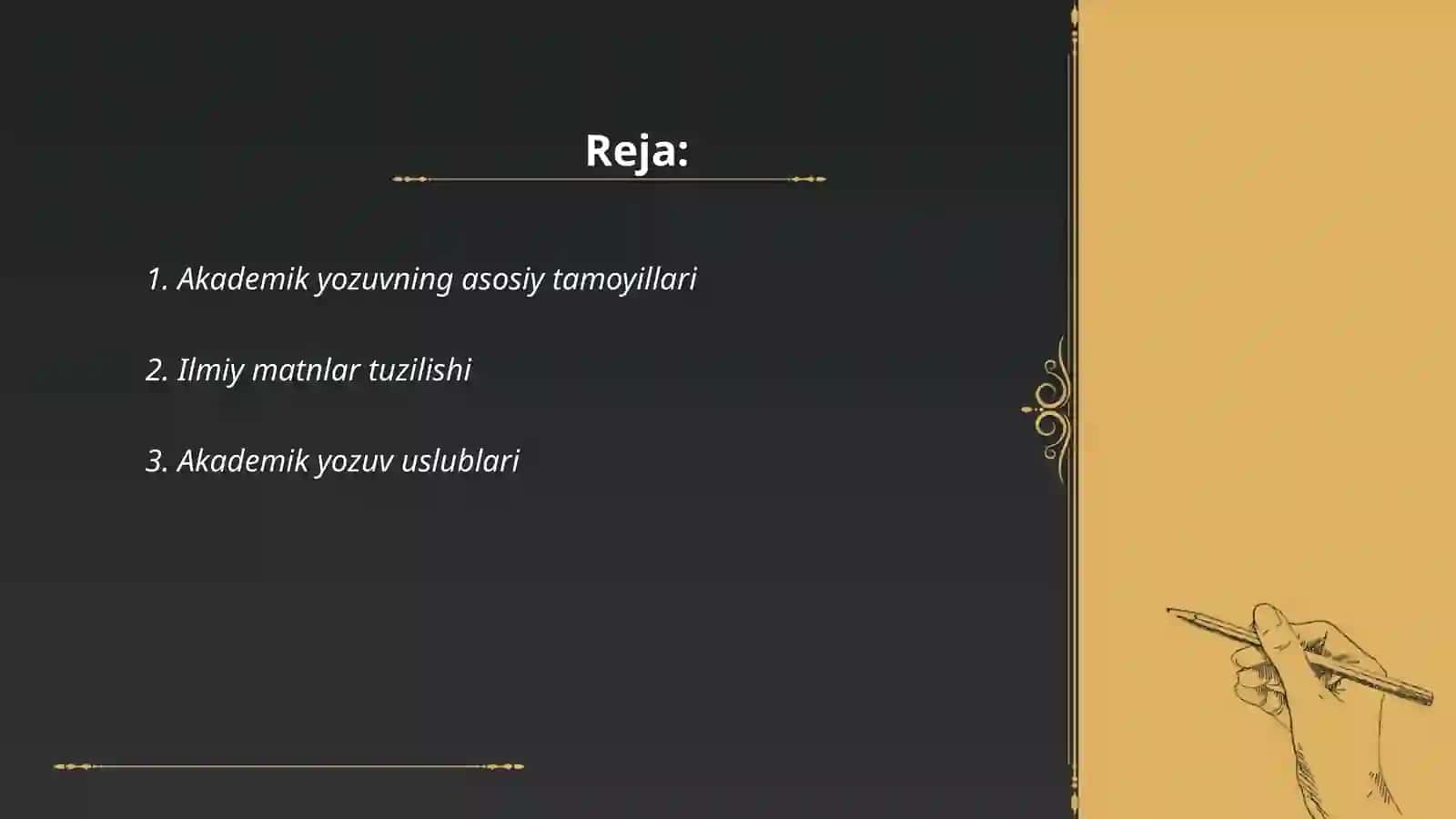 Akademik yozuv va axborot 2