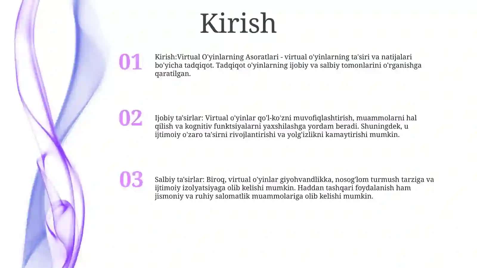 Virtual O'Yinlarning Asoratlari 2