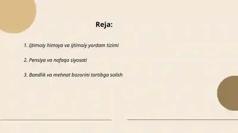 Davlatning ijtimoiy siyosati 2