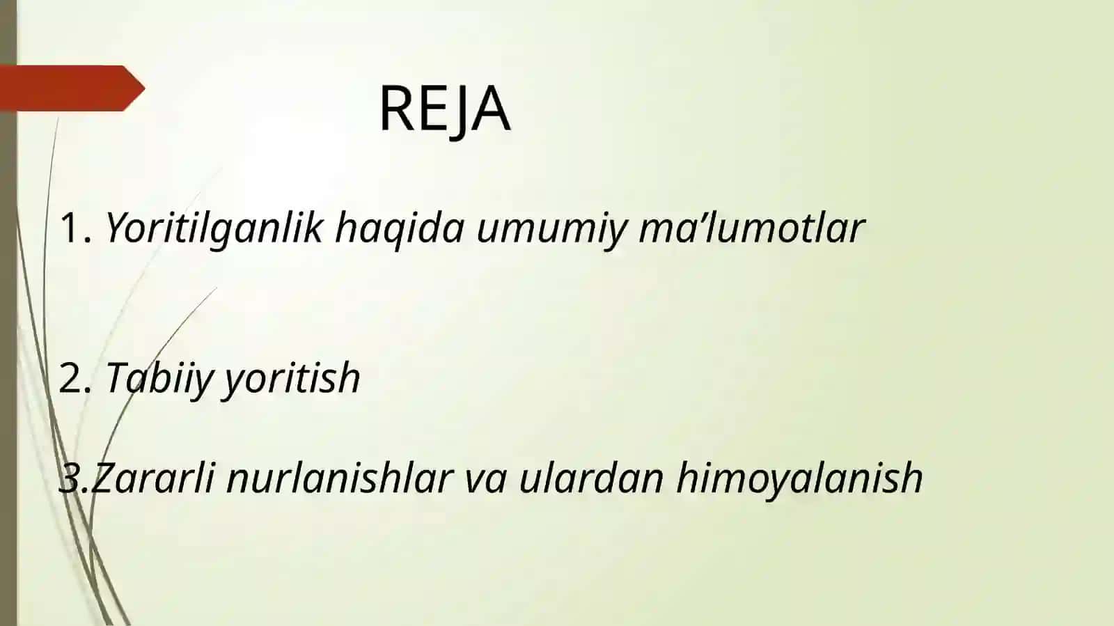 Kasalxonaxonalrining yoritilganligiahamiyati 2