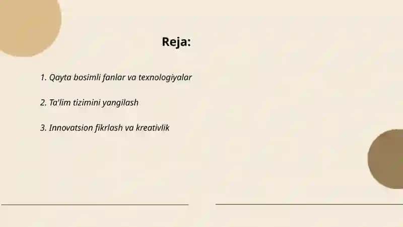 Qayta bosimli fanlar va texnologiyalar 2