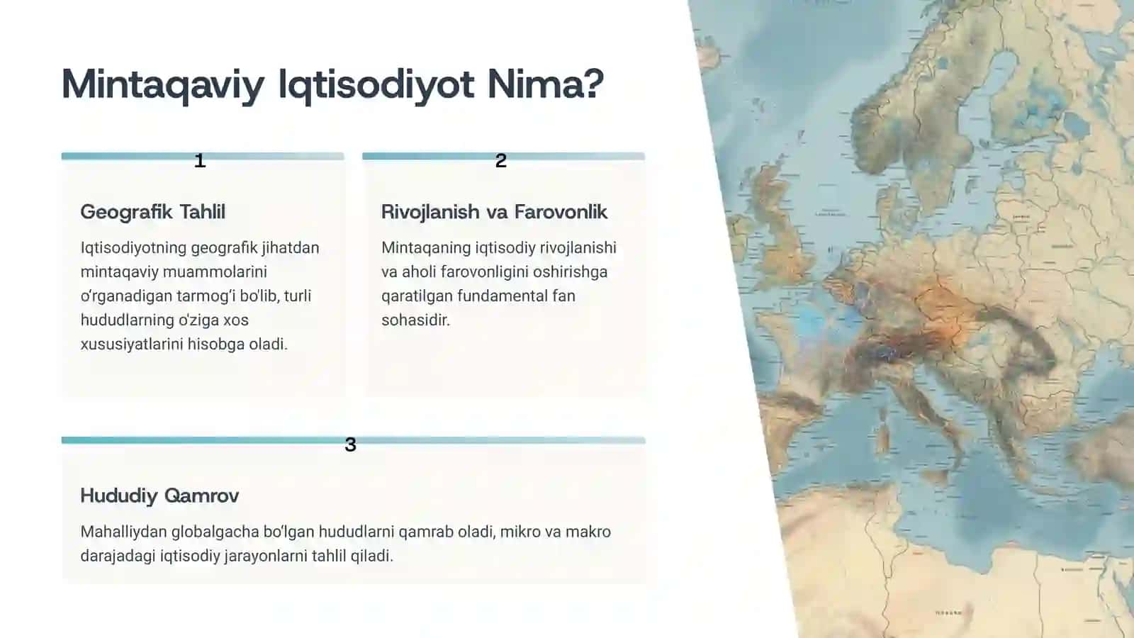 Mintaqaviy Iqtisodiyotga Kirish 2