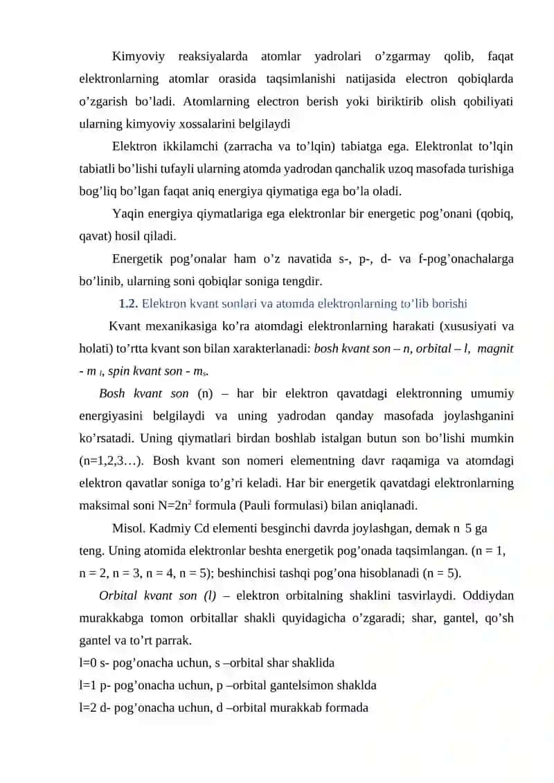 Atom va uning yadrosining tuzilishi 2