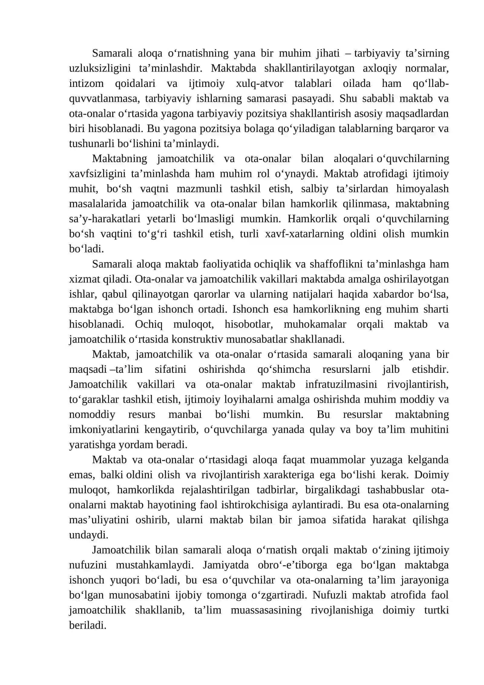 Oilalar va mahalliy jamoatchilik bilan ishlash 2
