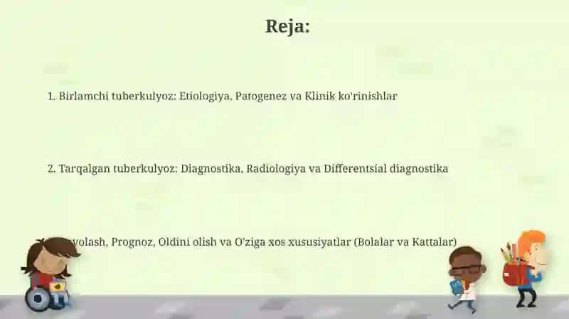 Tuberkulyozning klinik tasnifi 2