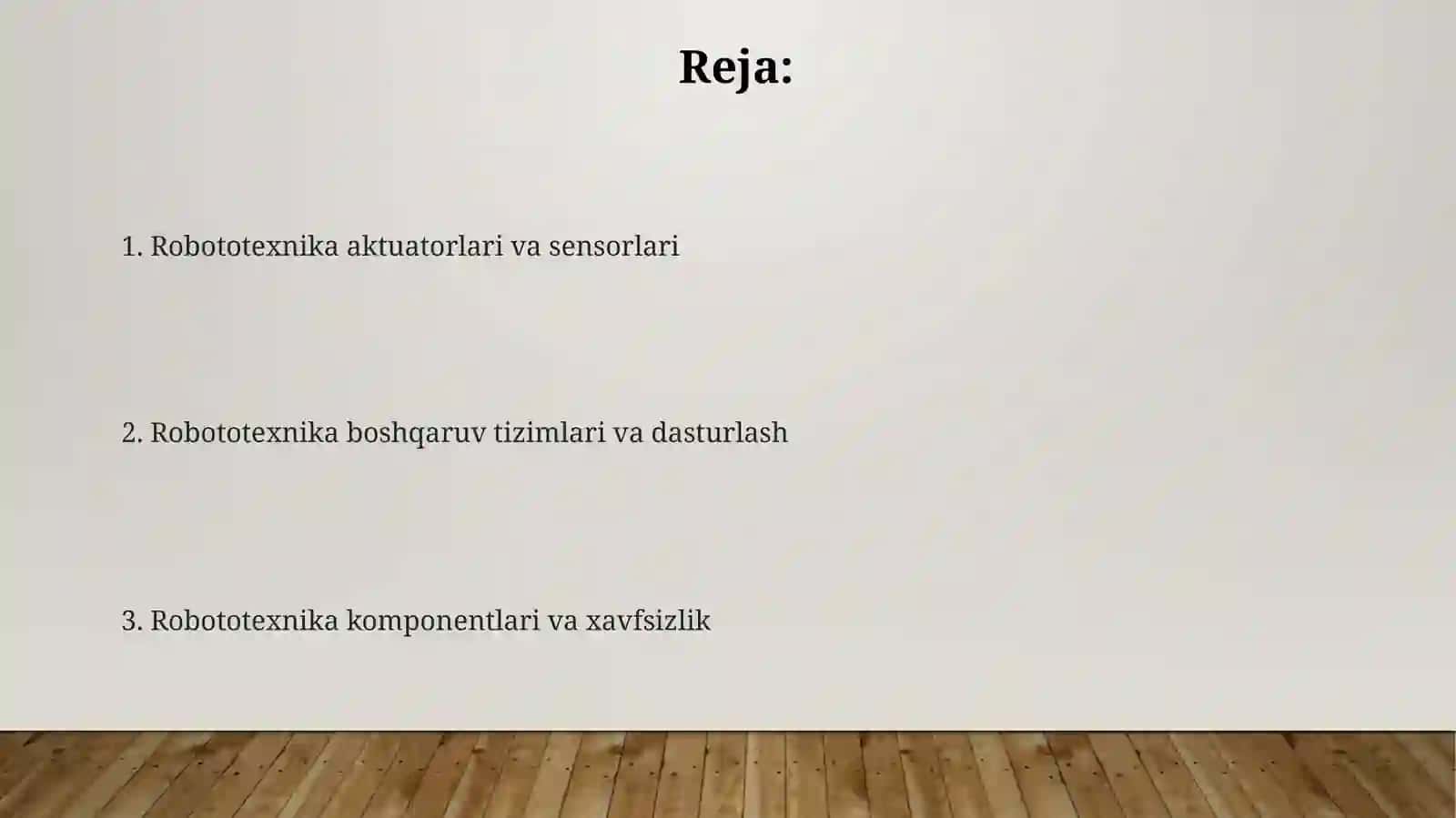 Robototexnikada qo‘llaniladigan jihozlar 2