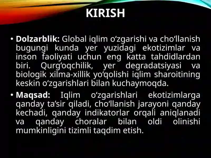 Iqlimo‘zgarishlarining tabiiy sabab va omillari 2