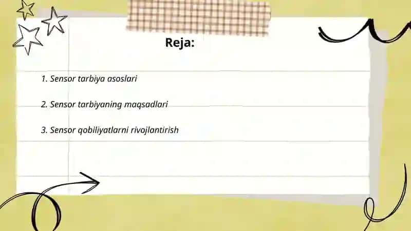 Sensor tarbiya asoslari 2