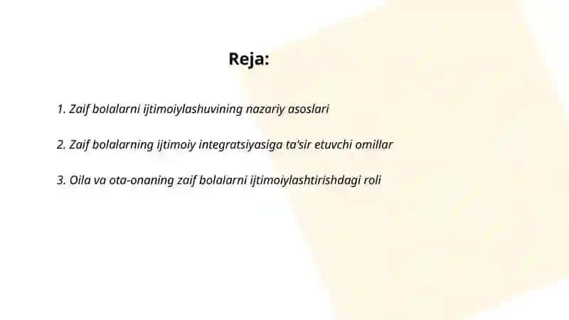 Zaif bolalarni ijtimoiylashuvi 2