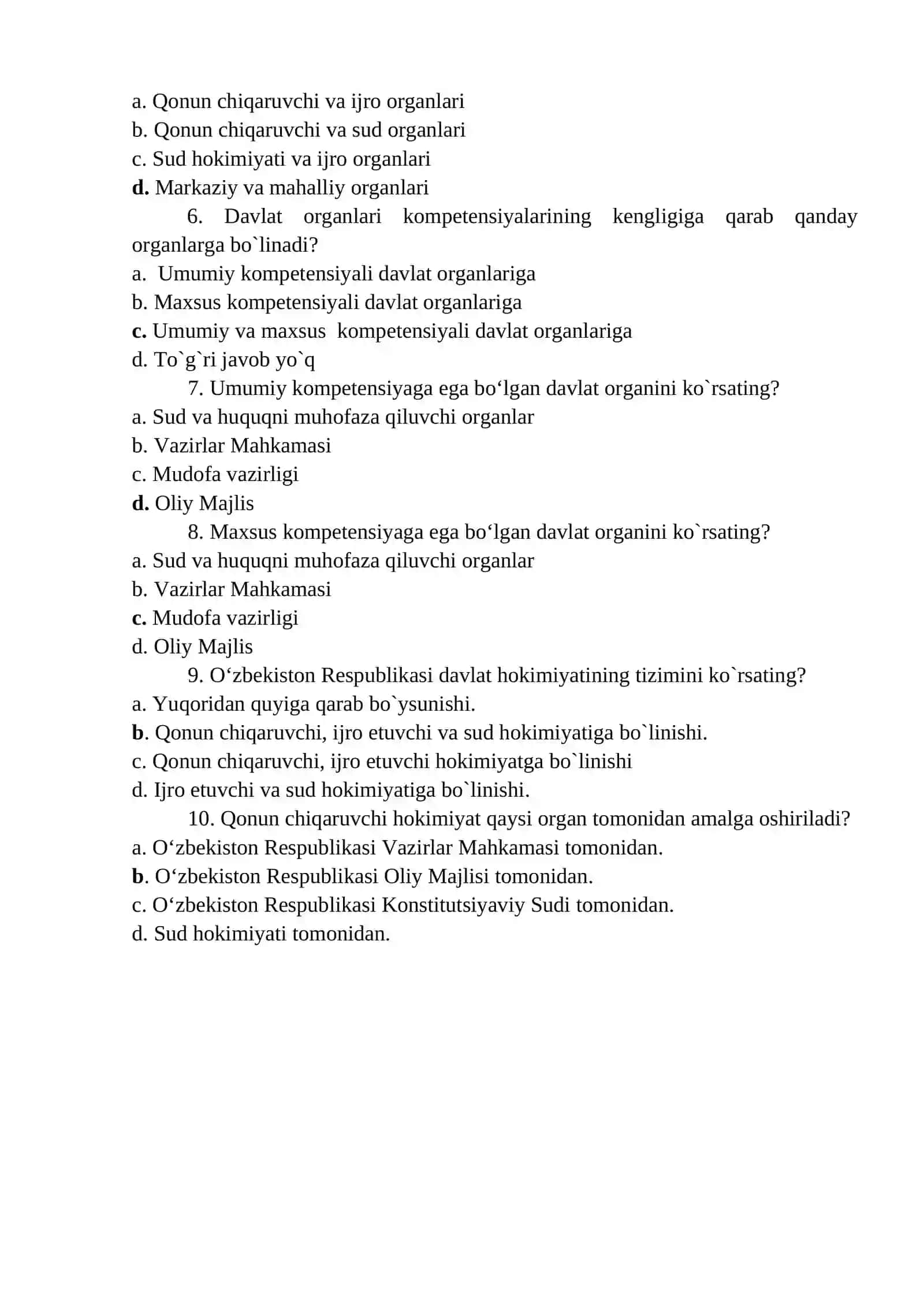 Davlat mexanizmi 2