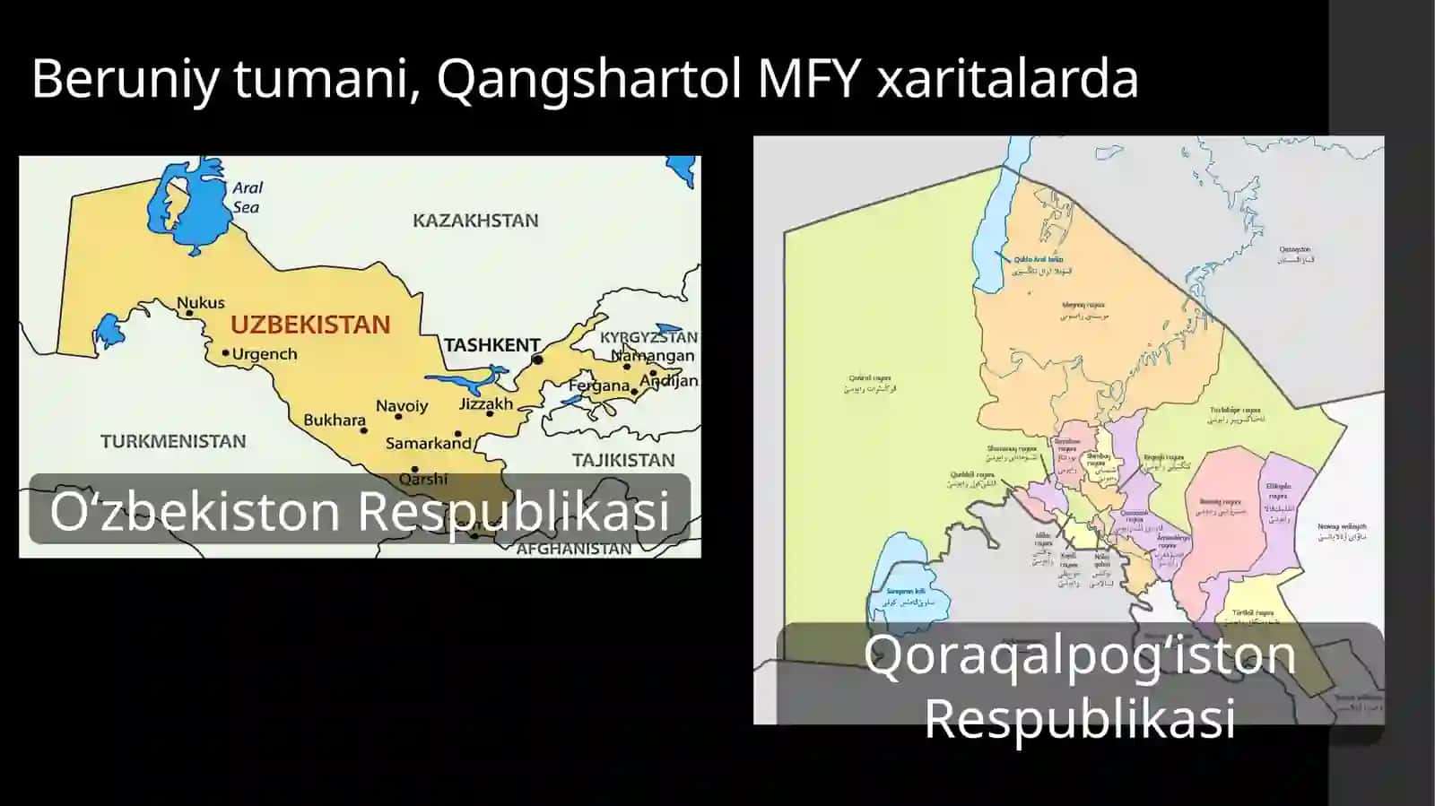 Mening o'lkam. Beruniy tumani, Qangshartol MFY 2