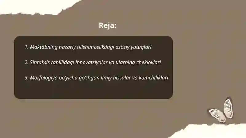 Yosh grammatikachilar maktabining yutuqlari va cheklangan jihatlari 2