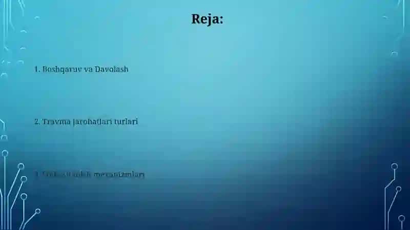Travmatologik kasalliklar haqida tushuncha 2