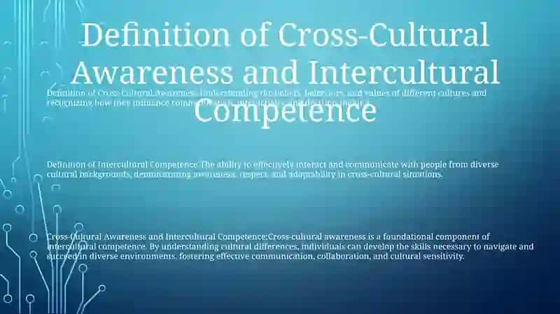 Cross-Cultural Awareness And Intercultural Competence 2