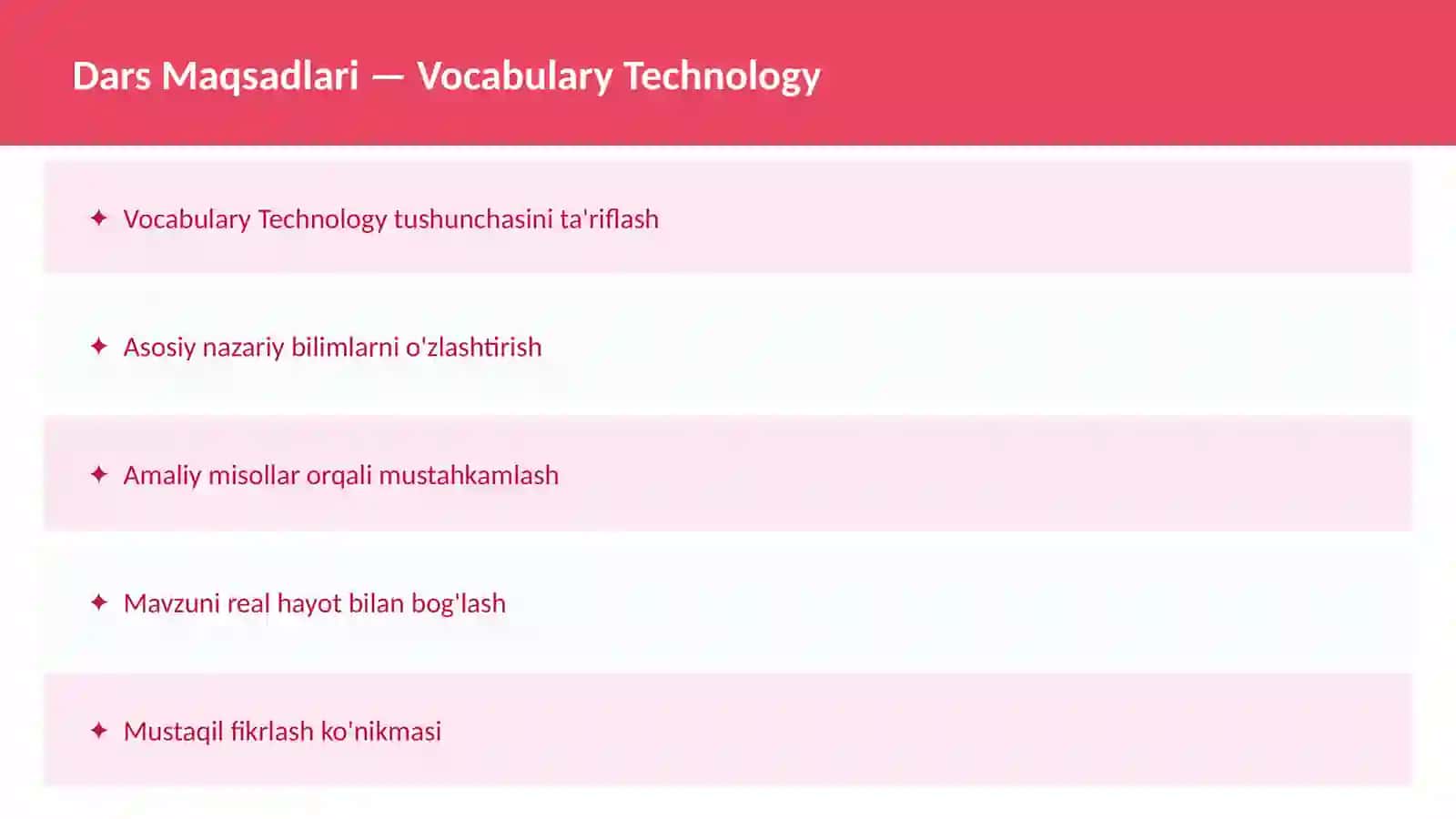 Vocabulary Education 2
