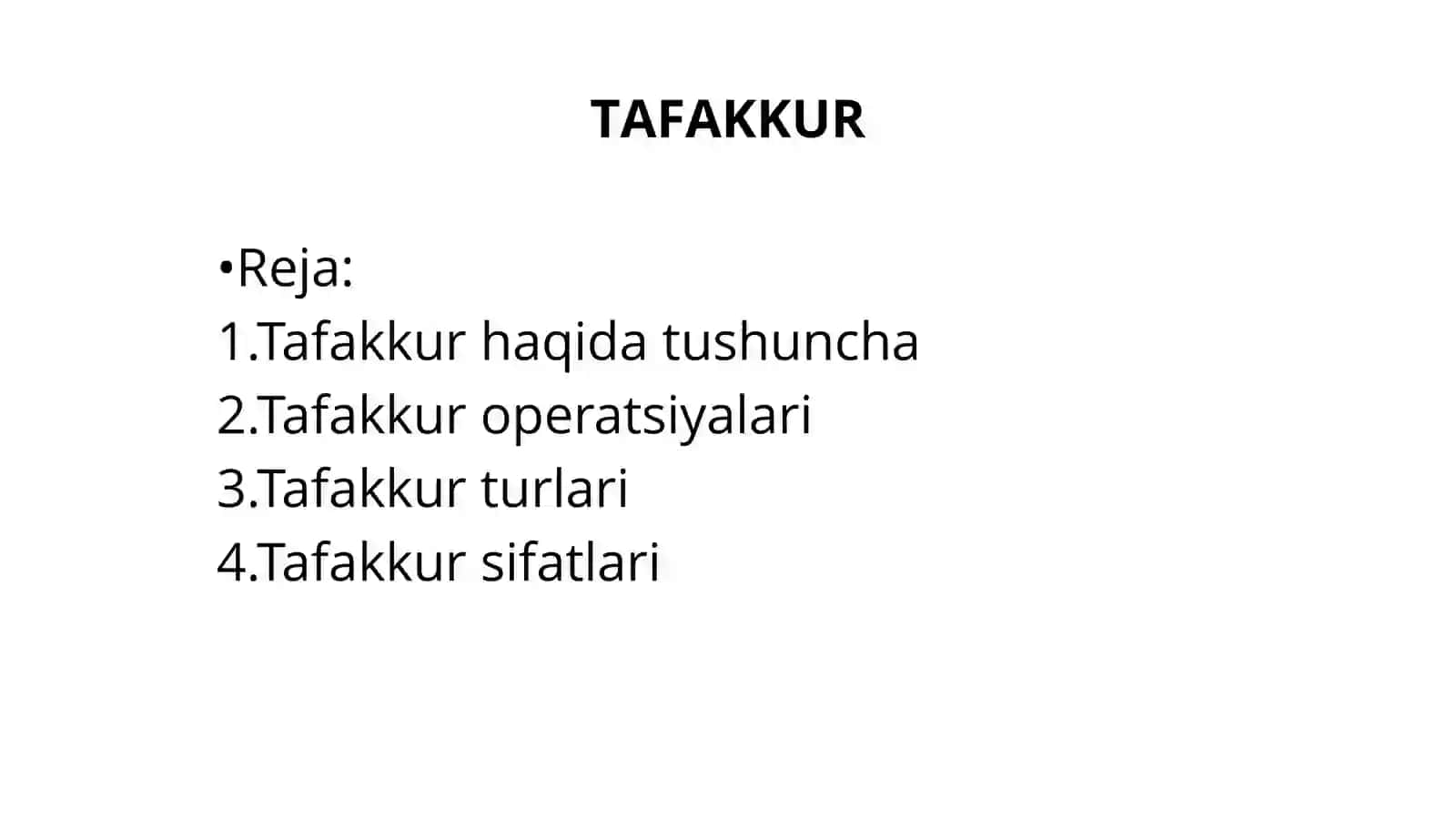 TAFAKKUR 2