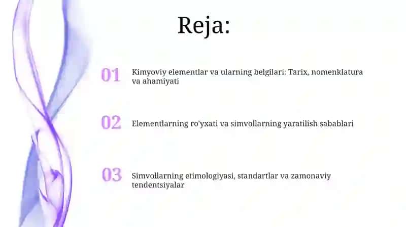 Kimyoviy element kimyoviy belgi 2
