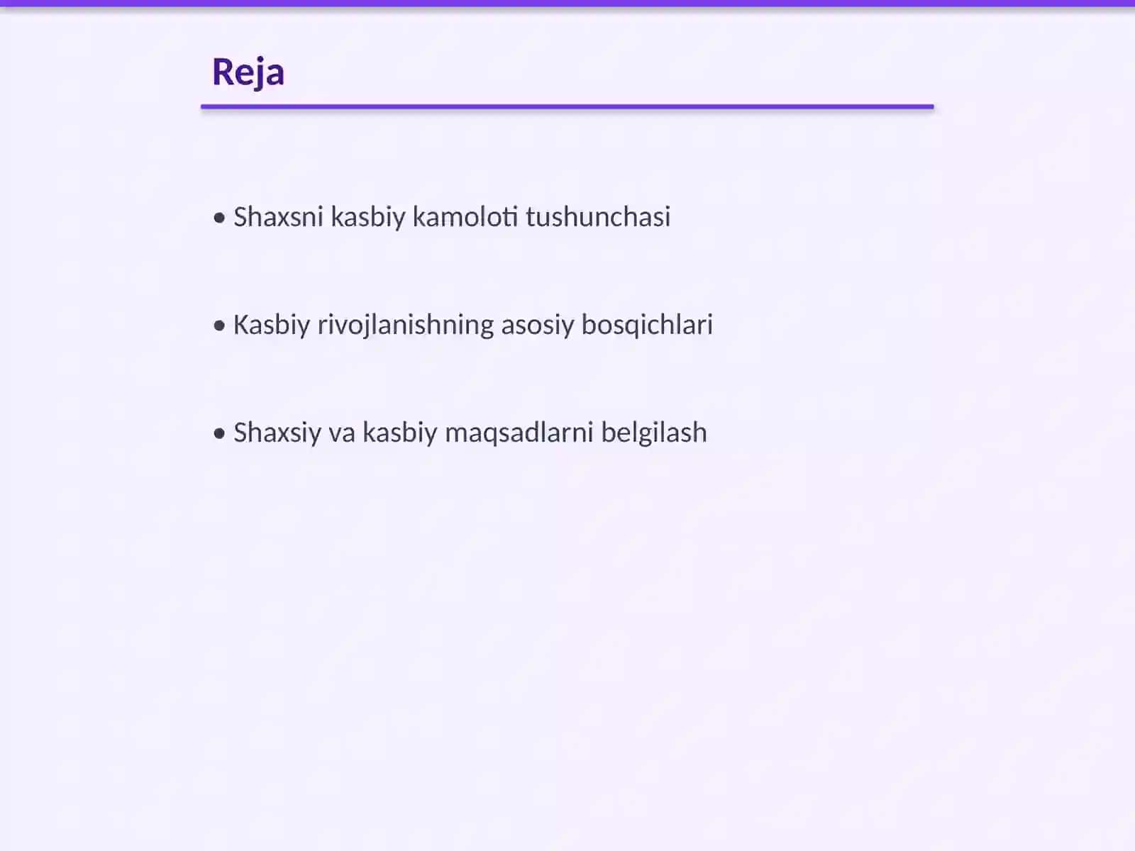 Shaxsni kasbiy kamoloti 2