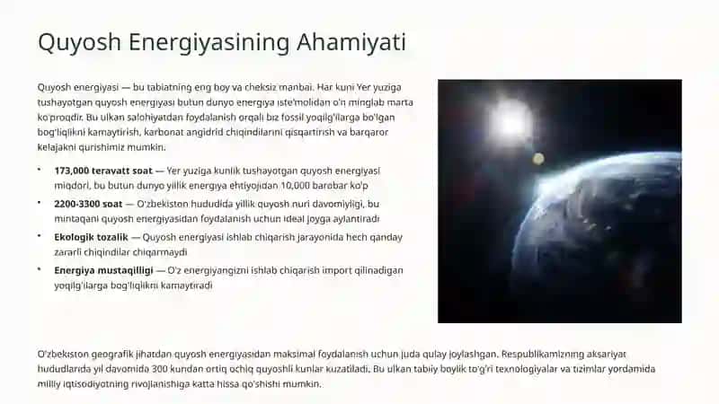 Quyosh Issiqlik Tizimlari 2