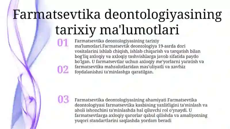Farmatsevtik Deontologiyaning Umumiy Talablari 2
